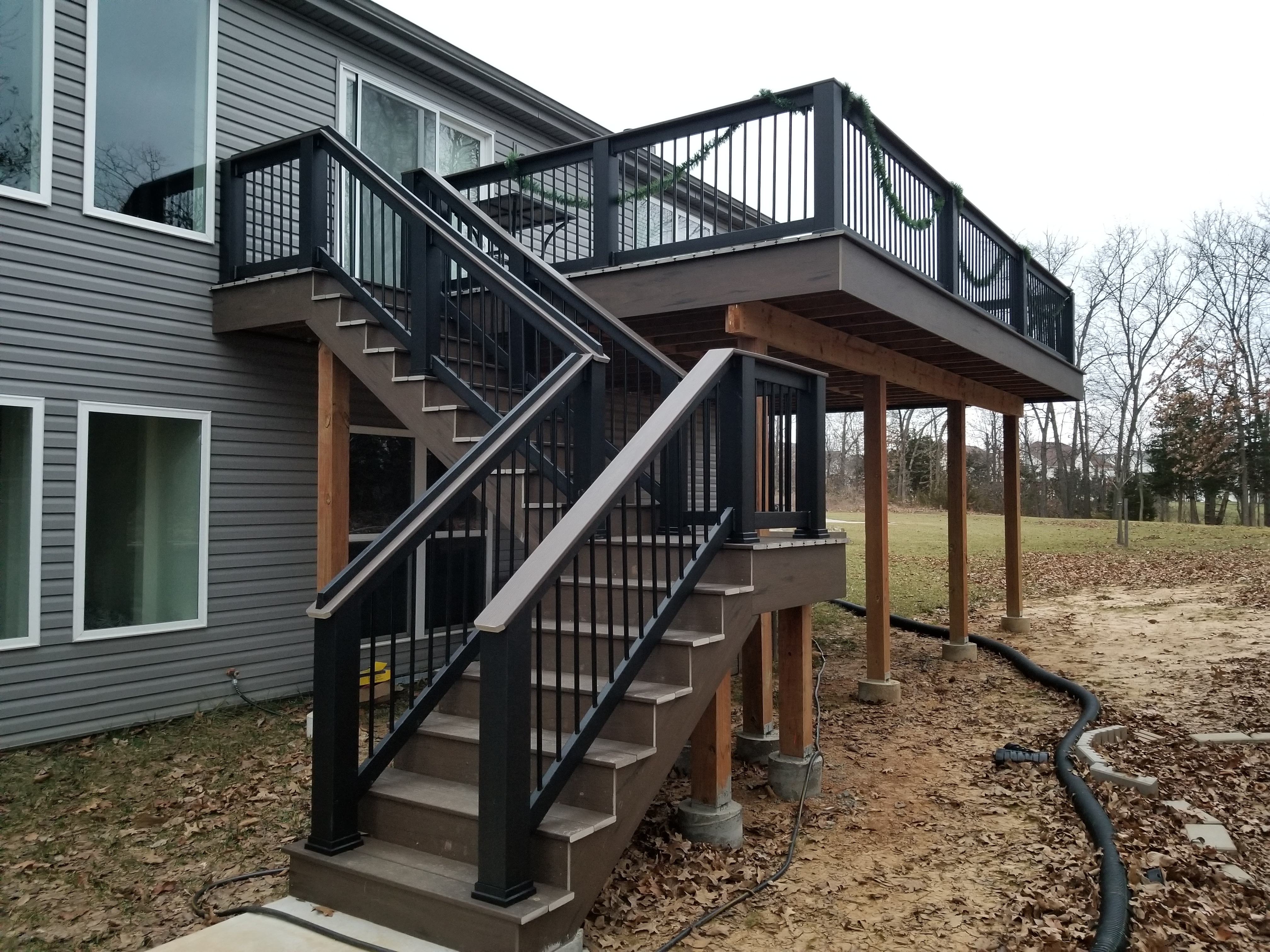 Raised Deck with Stairs in St. Louis, MO