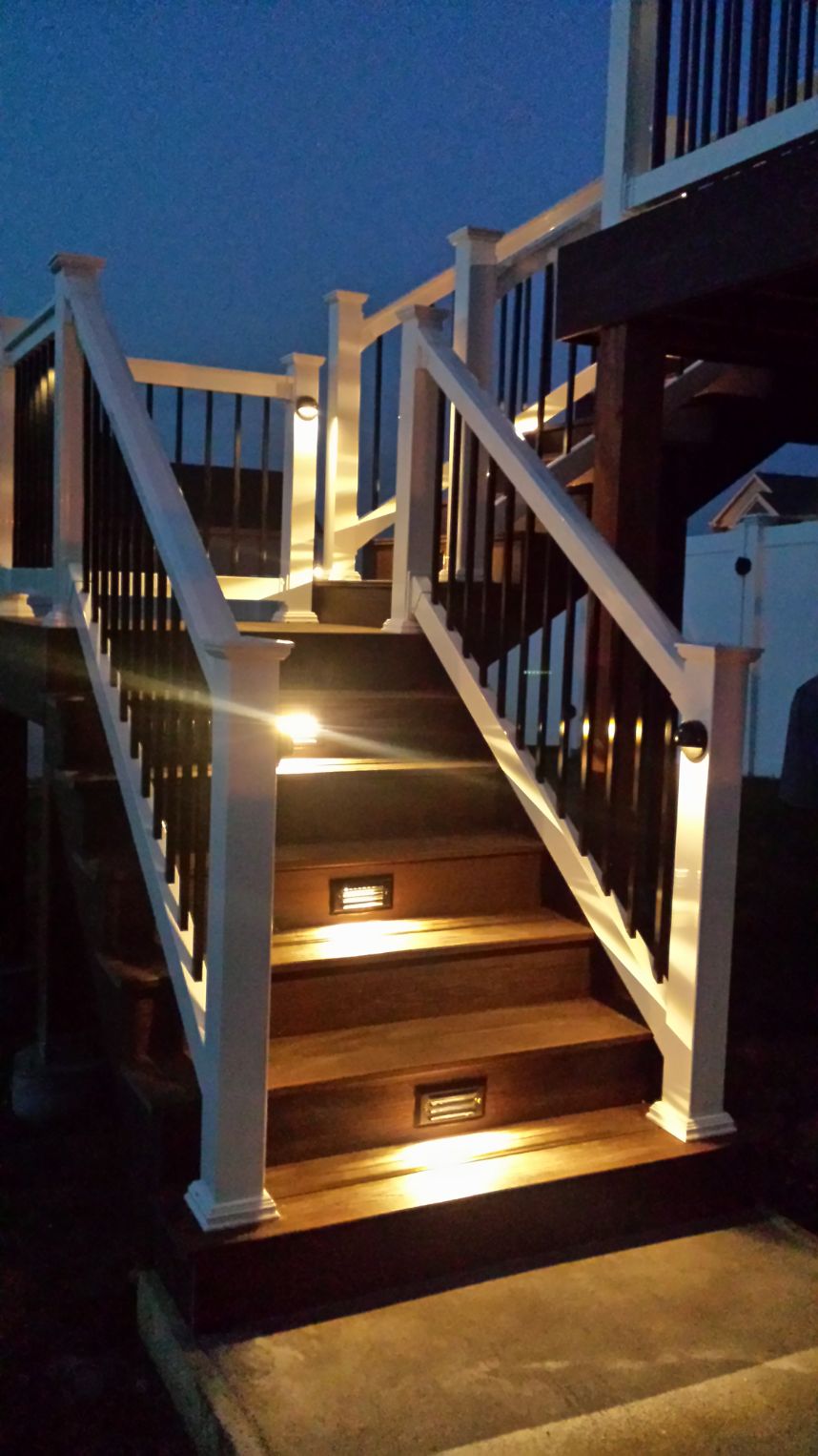 Raised Deck Stair Lights in St. Louis
